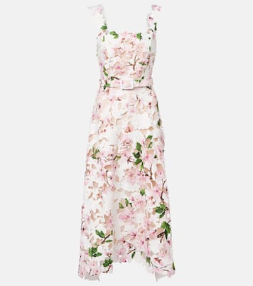 Vestido de cóctel de encaje floral | Oscar de la Renta