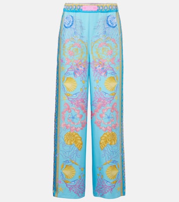 Printed wide-leg pants | Versace
