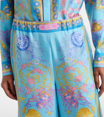 Printed wide-leg pants | Versace