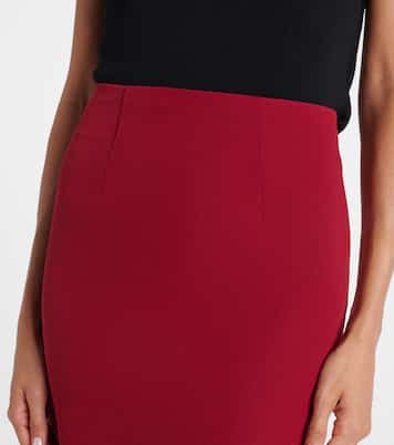 Pencil crêpe midi skirt | Roland Mouret