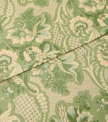 Iris floral printed linen tablecloth | Cabana