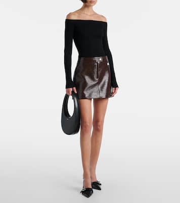 Off-Shoulder-Top aus Rippstrick | Courrèges