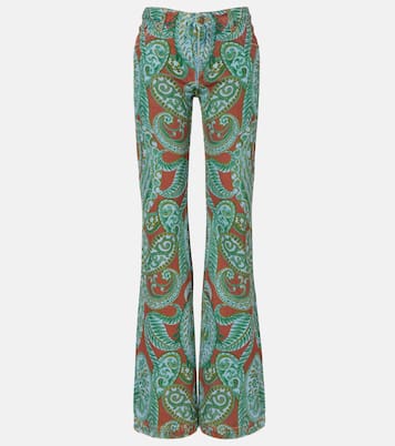 Paisley high-rise wide-leg jeans | Etro