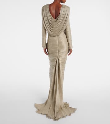 Vestido de fiesta drapeado plisado | Marmar Halim