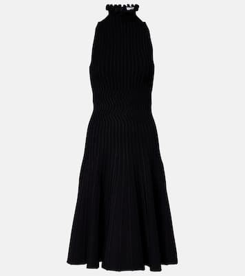 Ribbed-knit turtleneck midi dress | Alaïa