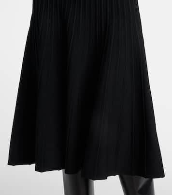 Ribbed-knit turtleneck midi dress | Alaïa