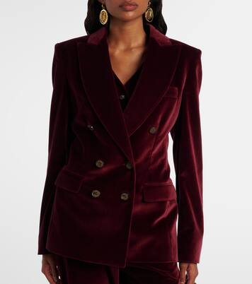 Double-breasted cotton velvet blazer | Etro