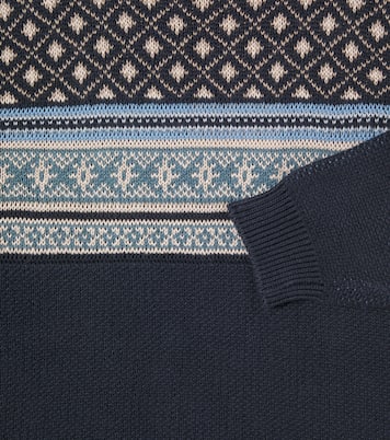 Pullover Julius aus Baumwoll-Jacquard | Wheat