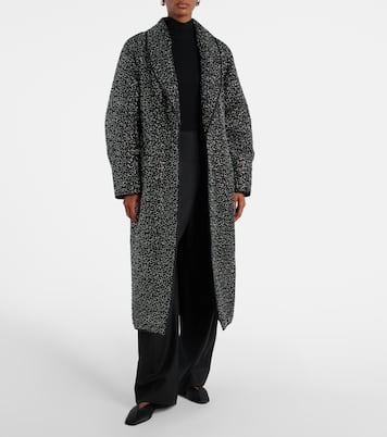 Embellished shearling-trimmed coat | Jacques Wei
