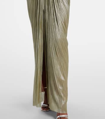 Jasleen strapless silk tulle corset gown | Maria Lucia Hohan