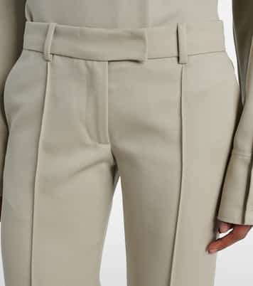 Gerade Low-Rise-Hose aus Wolle | The Attico