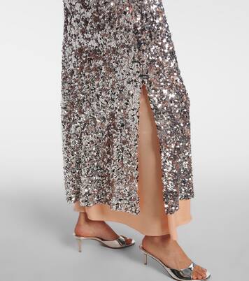 Sequined jersey midi skirt | Rabanne