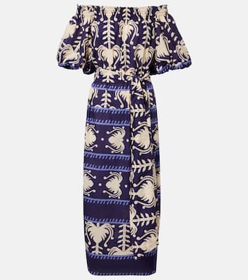 Printed cotton poplin maxi dress | Johanna Ortiz