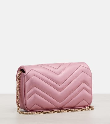 GG Marmont Mini leather shoulder bag | Gucci