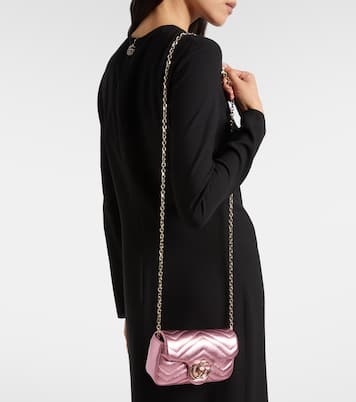 GG Marmont Mini leather shoulder bag | Gucci