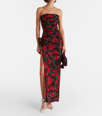 Afia 100 velvet-trimmed satin pumps | Jimmy Choo