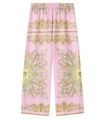 Hose Spring Barocco aus Seiden-Twill | Versace Kids