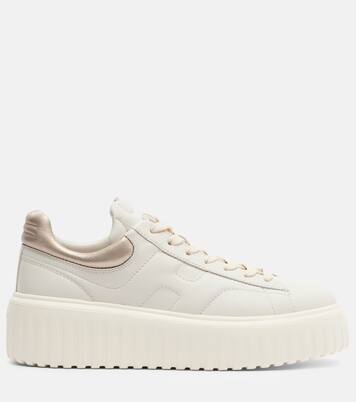 H-Stripes leather platform sneakers | Hogan