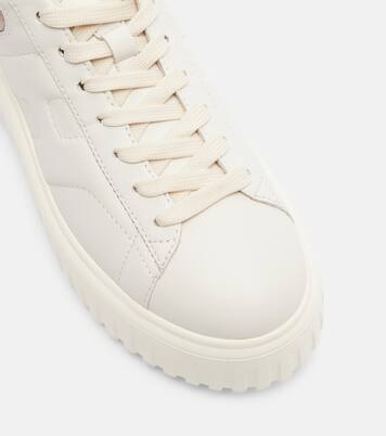 H-Stripes leather platform sneakers | Hogan