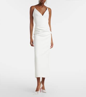 Miss Z floral leather-trimmed pumps | Christian Louboutin