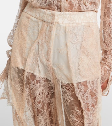 Pantalones anchos con encaje | Blumarine