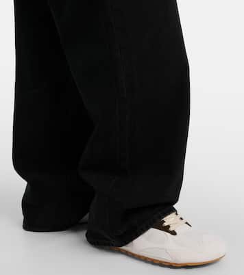 Orbit Flash suede-trimmed sneakers | Bottega Veneta