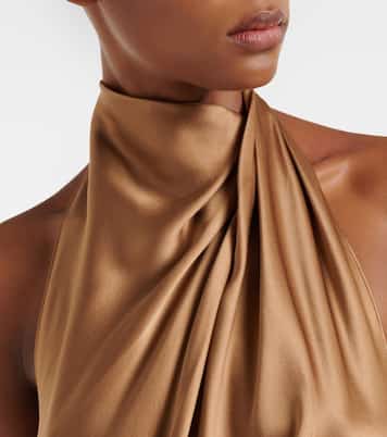 Robe longue en satin de soie | The Sei