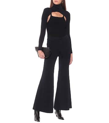 Pantalon évasé à taille haute | Peter Do