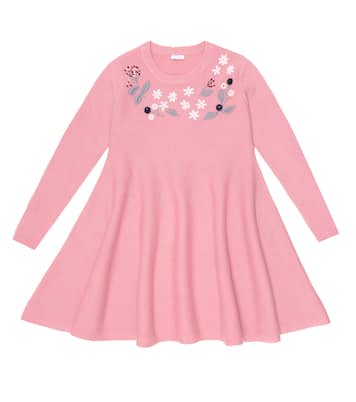 Besticktes Kleid aus Schurwolle | Il Gufo