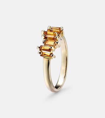 14kt gold ring with citrine quartz | Suzanne Kalan