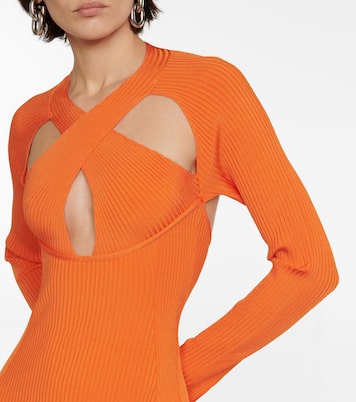Abito in maglia con cut-out | David Koma