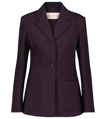 Blazer en laine et soie mélangées | Valentino