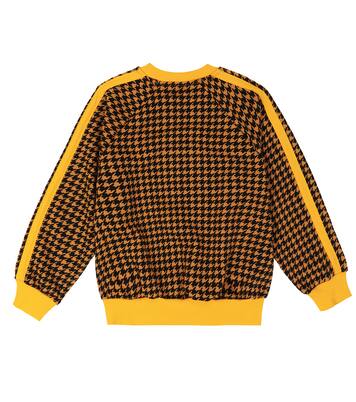 Logo houndstooth cotton sweatshirt | Mini Rodini