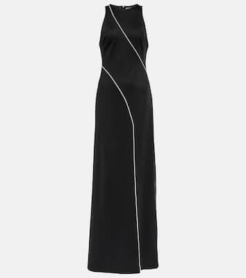 Verzierte Robe aus Jersey | Galvan