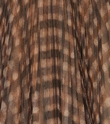 Checked pleated tulle skirt | Brunello Cucinelli Kids