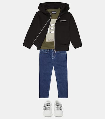 Jeans rectos de tiro medio | Emporio Armani Kids