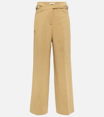 Pantalon ample Interlock en laine mélangée | Dion Lee