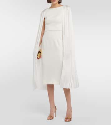 Vestido midi Essiah de crepé y satén | Safiyaa