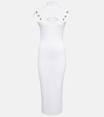 Midikleid mit Mesh | Balmain