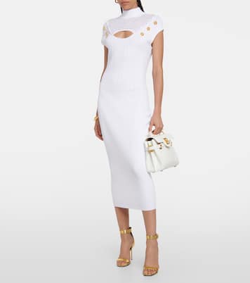 Midikleid mit Mesh | Balmain