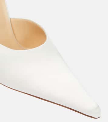 Mules in raso con decorazione floreale | Magda Butrym
