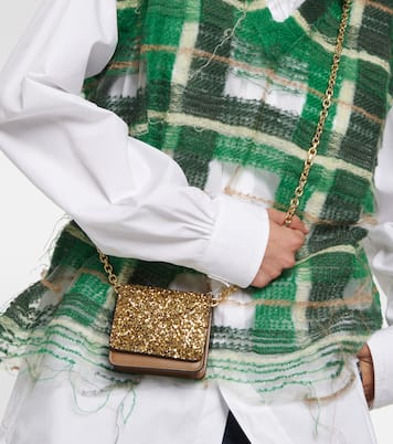 Cartera con cadena Micro con glitter | Maison Margiela