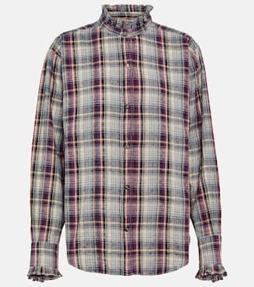 Saoli checked cotton and linen shirt | Marant Etoile