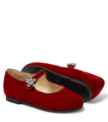 Verzierte Ballerinas aus Samt | Il Gufo