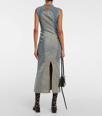 Robe longue All Over Moon en jean | Marine Serre