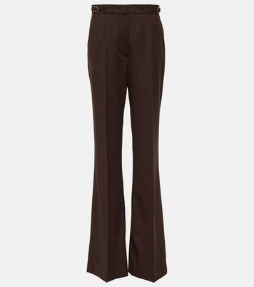 Pantalon flare Vesta à taille haute en laine | Gabriela Hearst