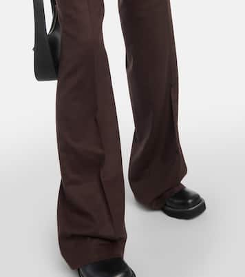 Pantalon flare Vesta à taille haute en laine | Gabriela Hearst