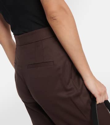 Pantalon flare Vesta à taille haute en laine | Gabriela Hearst