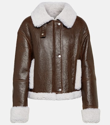 Lederjacke mit Shearling | Yves Salomon