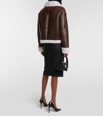 Lederjacke mit Shearling | Yves Salomon